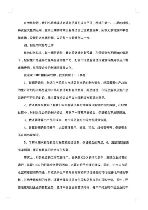 财务总监个人工作总结优秀范文
