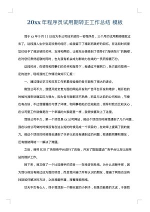 2025年程序员试用期转正工作总结