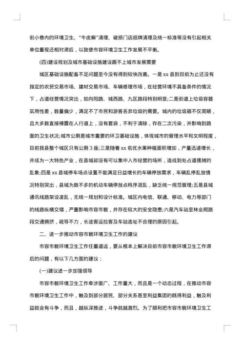 环境调研报告集锦
