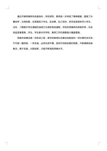 师德师风自查报告