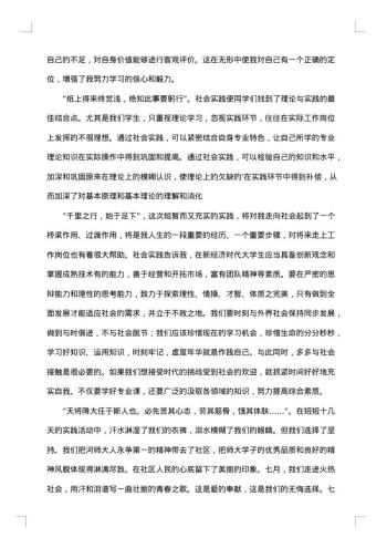 中学生社会实践报告