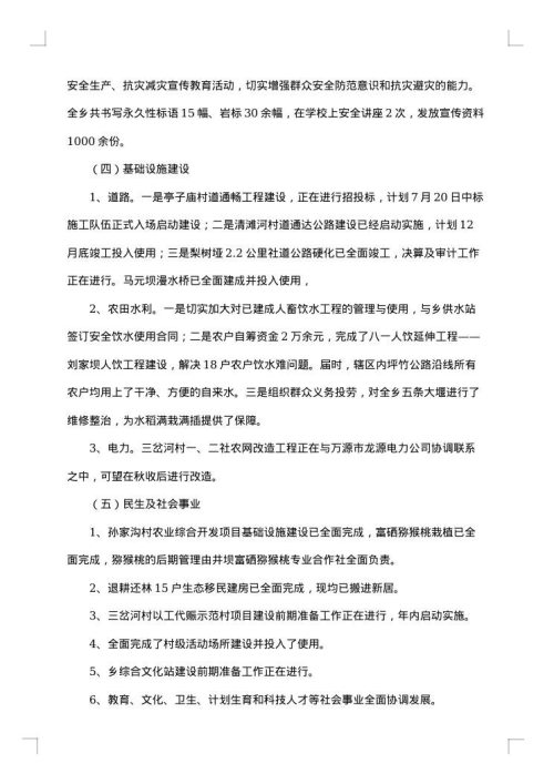 乡2025年上半年工作总结