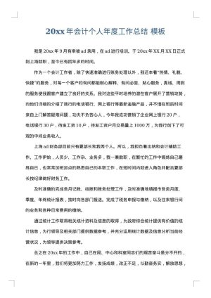 2025年会计个人年度工作总结