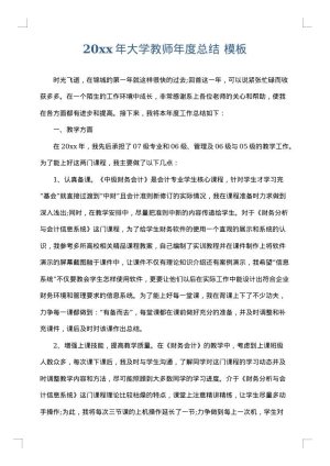 2025年大学教师年度总结