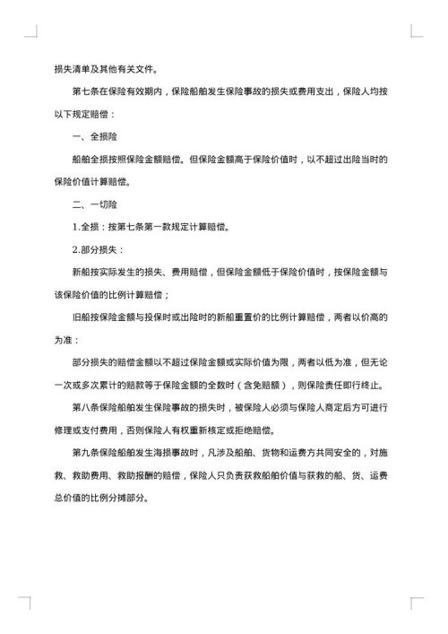 船舶保险单