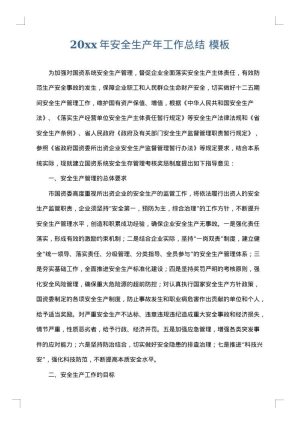 2025年安全生产年工作总结