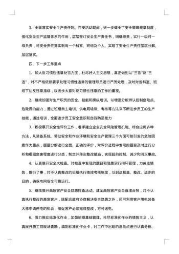 最新百日安全活动总结范文