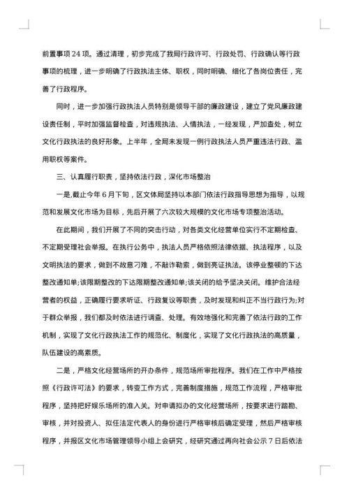 关于依法行政年度工作总结