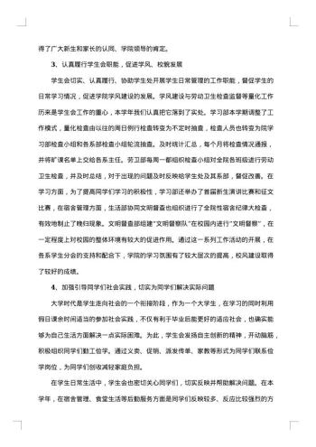 学校学生会个人工作总结