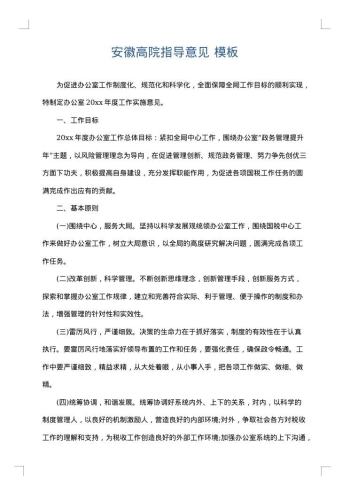 安徽高院指导意见