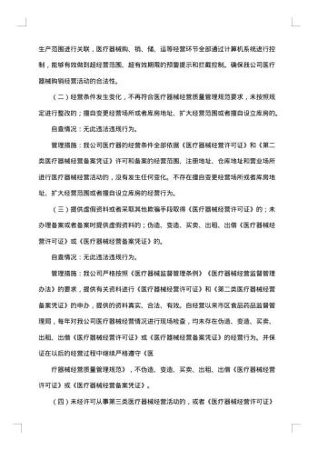 医疗器械整改报告