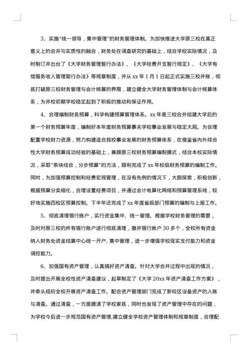 学校会计工作总结模板