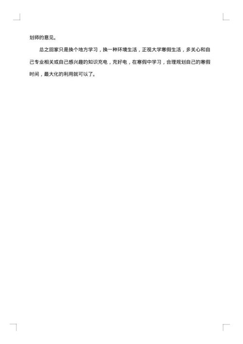 2025年寒假假期计划