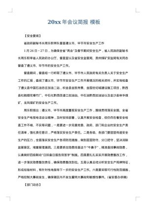 2025年会议简报