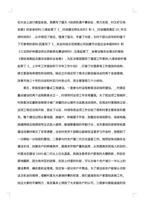 挂职锻炼年终工作总结范文