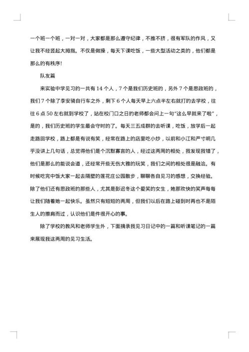 见习期  工作小结