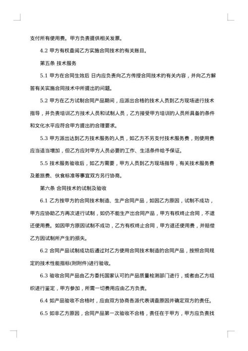 专利实施许可合同格式1