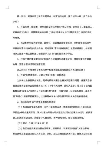 3.5学雷锋活动策划方案