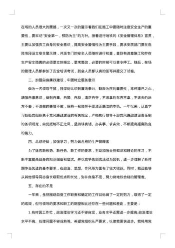 副总经理述职报告范文