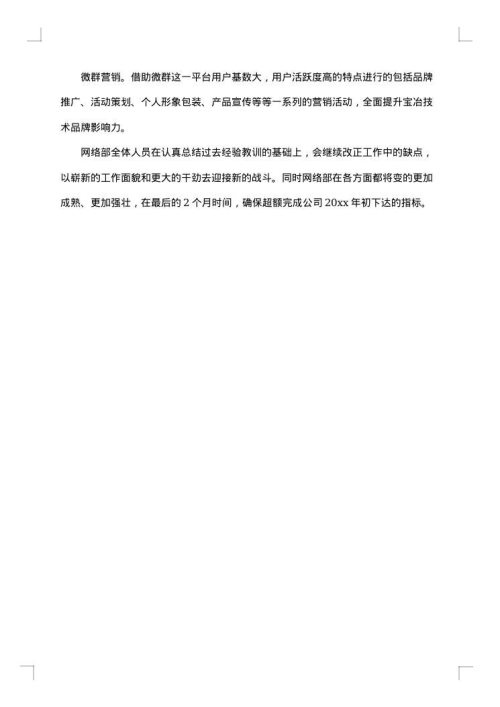 网络销售的工作总结范文