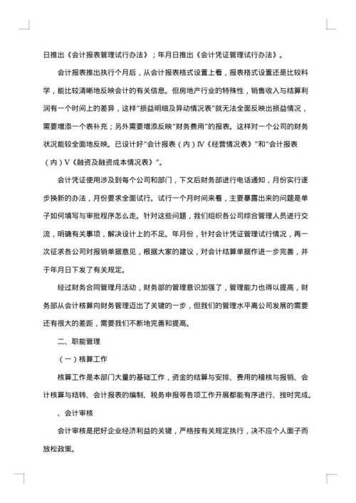 关于财务年度总结模板锦集