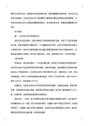 最新顶岗实习报告范文