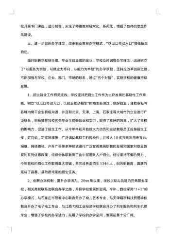 中技学校德育工作年度总结范文