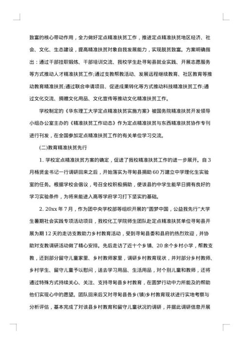 2025年定点扶贫工作总结