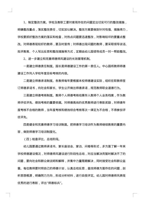 2025年师德整改方案