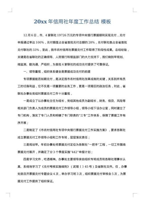 2025年信用社年度工作总结