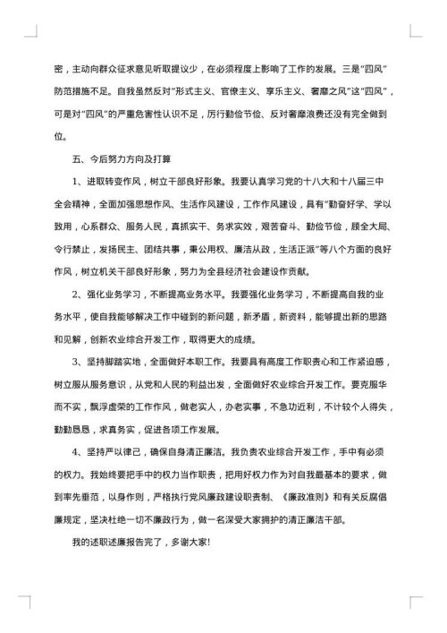 电力公司领导述职述廉报告