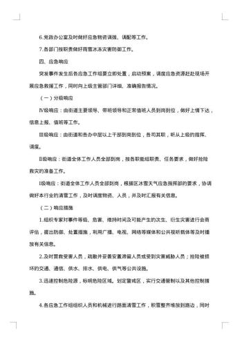 企业雨雪天气应急预案