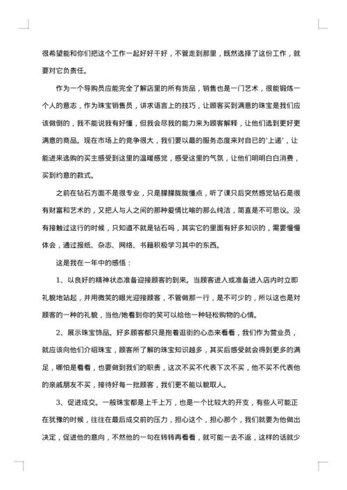 销售店长个人工作总结报告