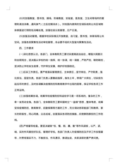 2025年初中学校春季开学工作方案