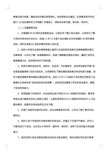 精选少先队活动总结