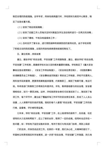 综合治理自查报告