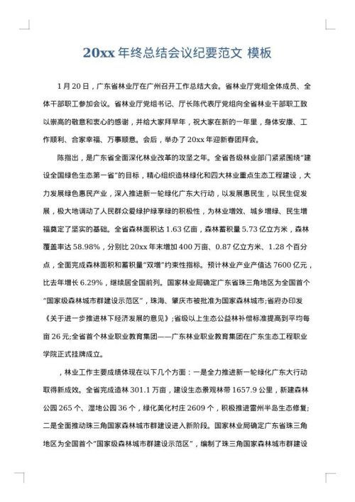 2025年终总结会议纪要范文
