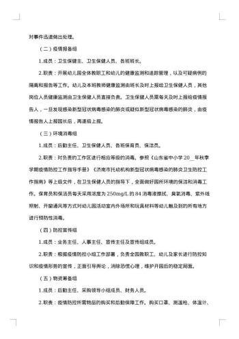 春节假期的应急预案范文