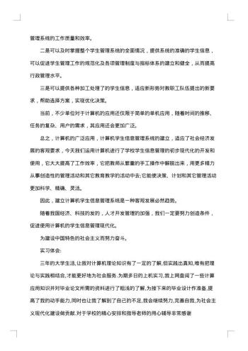 计算机实训报告格式
