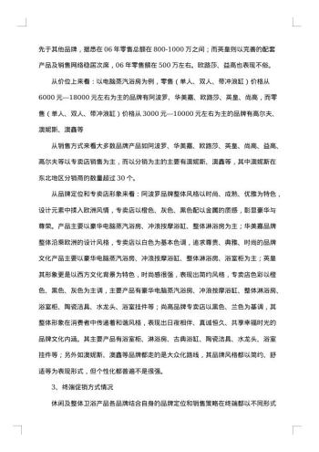 产品市场调查报告