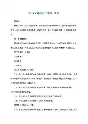 2025年转让合同