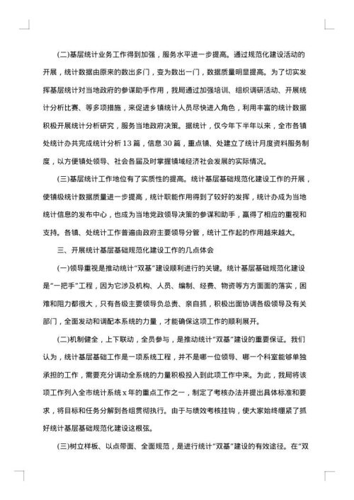 乡镇统计上半年工作总结范文