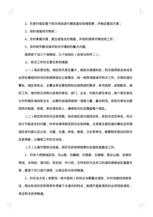 防汛工作会议方案