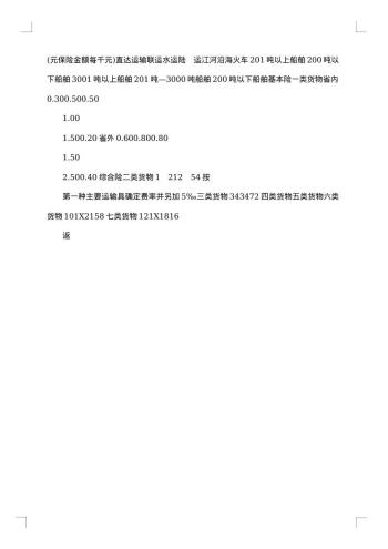 国内水路、铁路货物运输保险合同