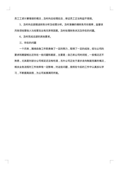 公司会计文员工作总结