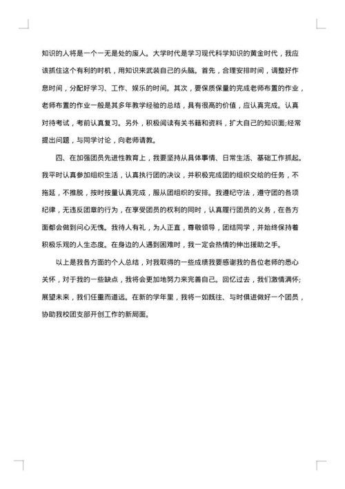 2025年度团员个人工作总结