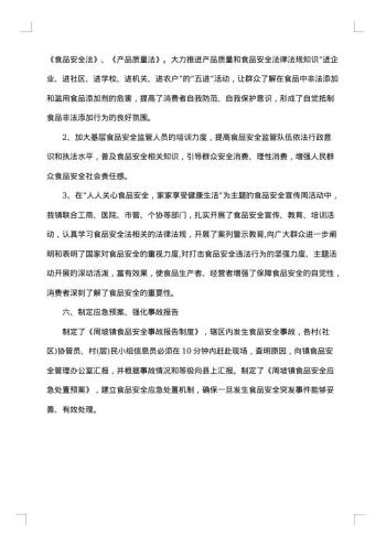 食品安全监管年终总结个人