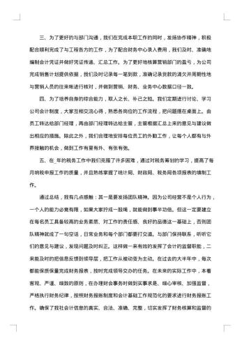 公司会计年终个人工作总结范文