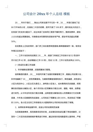 公司会计2025年个人总结