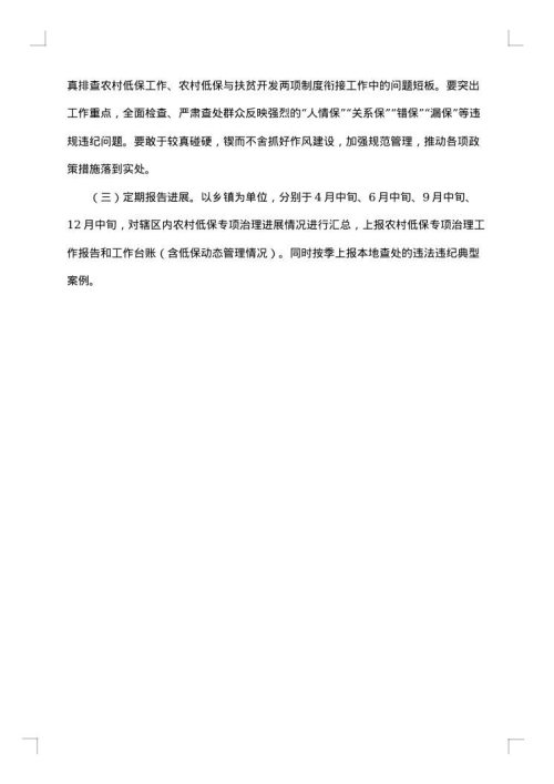 专项治理工作方案
